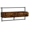 vidaXL TV Cabinet Smoked Oak Engineered Wood 39.6 x 11.8 x 20.1 in