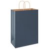 vidaXL Paper Bags 50 pcs with Handles Blue 12.6x6.7x17.3"