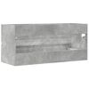 vidaXL Sink Cabinet Concrete Grey Engineered Wood 39.4 x 15.2 x 17.7 in