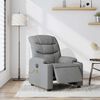 vidaXL Electric Massage Recliner Chair Light grey Polyester, Metal, Plywood