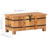 vidaXL Chest Natural wood Solid acacia wood and iron Medium