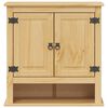 vidaXL Bathroom Wall Cabinet Honey wax finish