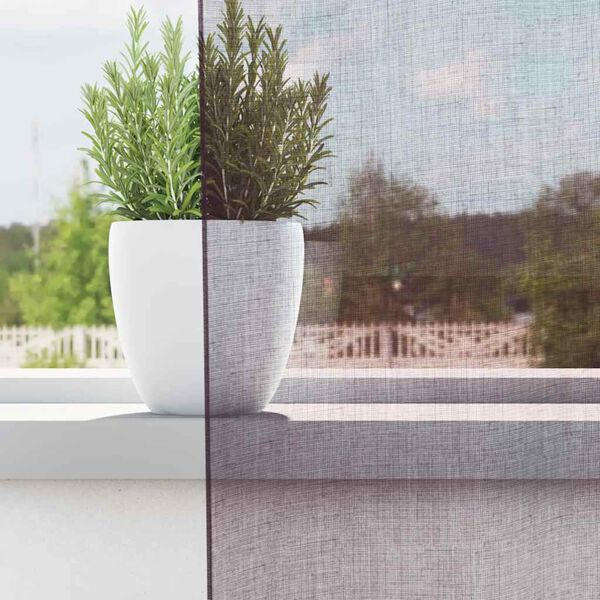 vidaXL Voile Curtains with Grommets 2 pcs Purple 55.1x55.1"