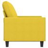 vidaXL 2-seater Sofa Light yellow 100% Polyester Fabric 2-seater