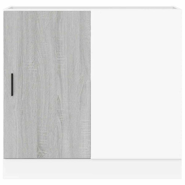 vidaXL Sink Base Cabinet Grey Sonoma Engineered Wood Standard