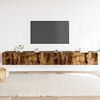 vidaXL TV Cabinet Set Set of 3 Smoked Oak Engineered Wood Medium