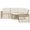 vidaXL Patio Sofa Beige, Cream White