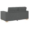 vidaXL 2-Seater Sofa Dark Grey 63.0"x30.7"x33.1" Fabric