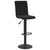 vidaXL Bar Stool Set of 2 Black Steel Adjustable Height Bar Stool