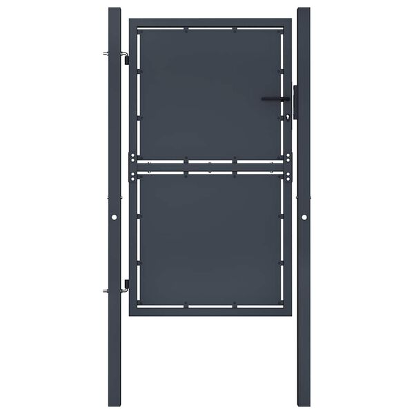 vidaXL Garden Gate Steel 39.4x49.2" Anthracite