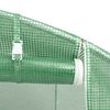 vidaXL Greenhouse Green PE (polyethylene), galvanized steel Large