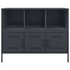 vidaXL Sideboard Anthracite Cold-rolled steel Medium Adjustable Feet