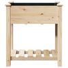 vidaXL Garden Planter Beige 27.95 x 14.57 x 30.12 in Solid Fir Wood