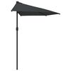 vidaXL Patio Umbrella Anthracite Polyester, Aluminum, Steel 106.3x56.7 in