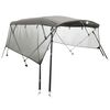vidaXL 4-bow Bimini Top with Mesh Sidewalls 95.7x(78.7-83.9)x53.9"