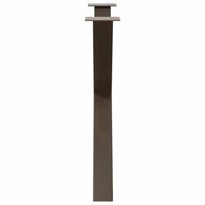 Single brown vertical leg with a flat top plate and a small overhang on each side, showing mounting area.