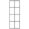 vidaXL Sliding Door with Hardware Set 29.9x80.7" ESG Glass&Aluminium