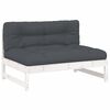 vidaXL Garden Lounge Set White, Anthracite