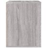 vidaXL Wall-mounted Bedside Cabinet Grey Sonoma Engineered wood
