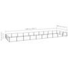 vidaXL Dog Kennel Black Steel Large Sturdy Dog Kennel Rectangular