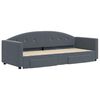 vidaXL Daybed With Trundle Dark Grey