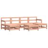 vidaXL Garden Lounge Set Natural Wood Solid Douglas Wood, Plywood Slats