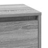 vidaXL Bedside Cabinet Grey 15.35 x 13.58 x 25.59 in Engineered wood