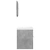 vidaXL Bathroom Furniture Set Concrete Grey, White