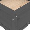 vidaXL Garden Planter Grey Solid Pine Wood Large Durable