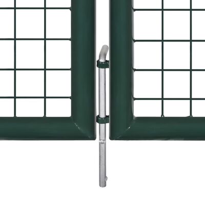 vidaXL Chain Link Fence with Posts Spike Galvanized Steel 4.1ftx49.2ft