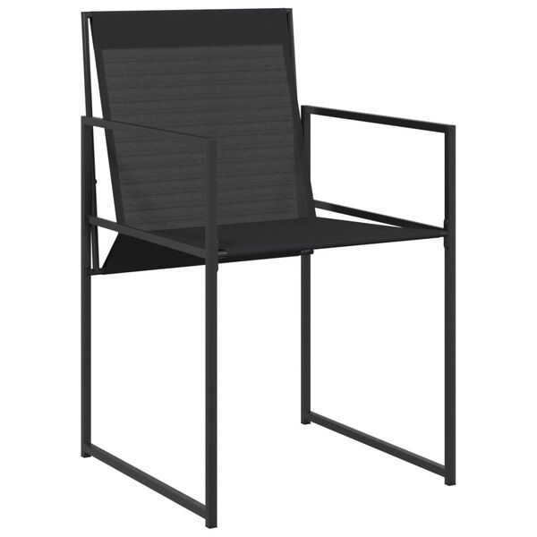 vidaXL Garden Dining Set Black