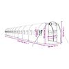 vidaXL Greenhouse White Polyethylene Large UV-resistant materials