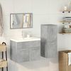 vidaXL Bathroom Furniture Set Concrete Grey Engineered wood, Ceramic