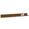 vidaXL Wall Shelf Honey brown Solid pine wood 43.3 x 4.3 x 3.5 in