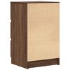vidaXL Bedside Cabinet Brown Oak Engineered wood Medium Bedside Cabinet