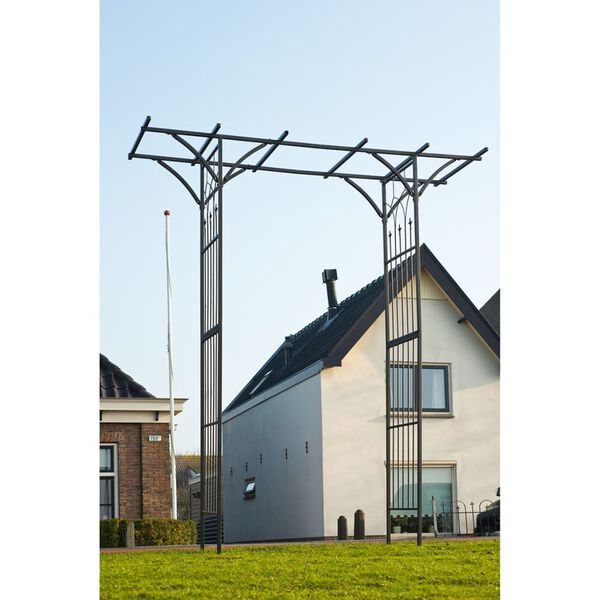 Nature Garden Arch Black Galvanized steel with epoxy coating