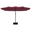 vidaXL Garden Parasol Bordeaux red, dark grey
