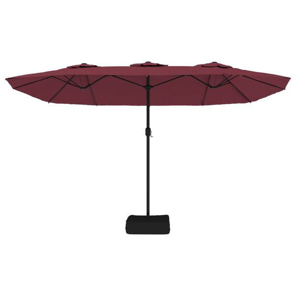 vidaXL Garden Parasol Bordeaux red, dark grey