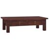 vidaXL Coffee Table Classical Brown Solid Mahogany Wood Small Storage