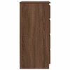 vidaXL Sideboard Brown Oak Engineered Wood Compact Sideboard