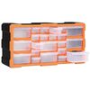 vidaXL Multi-drawer Organizer with 22 Drawers 19.3"x6.3"x10"