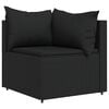 vidaXL Patio Lounge Set Black