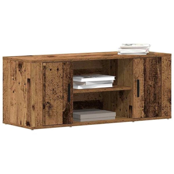 vidaXL TV Cabinet Old wood 39.37 x 13.78 x 15.75 in Engineered wood