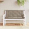 vidaXL Garden Bench Cushion Set of 2 Taupe Oxford fabric