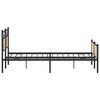 vidaXL Bed Frame Sonoma Oak Steel, Engineered Wood Full Bed Frame