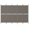 vidaXL 5-Panel Room Divider Anthracite 98.4"x70.9" Fabric