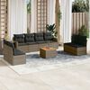 vidaXL Garden Sofa Set Grey