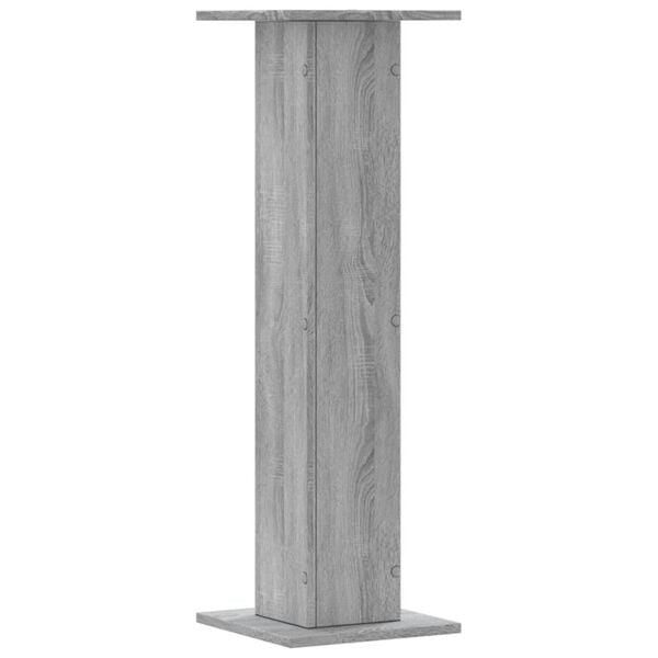 vidaXL Plant Stand Grey Sonoma Engineered Wood Large Decorative Inlays