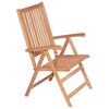 vidaXL Reclining Patio Chairs 2 pcs Solid Teak Wood