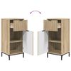 vidaXL Bathroom Furniture Set 3 pcs Sonoma oak Engineered wood